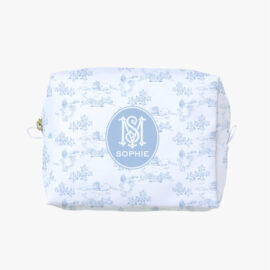 Necessaire Cubo – Toile Jouy com  2 INICIAIS