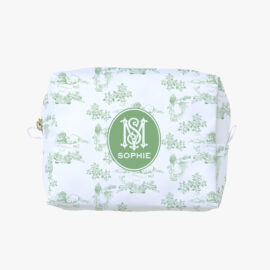 Necessaire Cubo – Toile Jouy com  2 INICIAIS