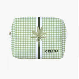 Necessaire Cubo – Palmeira LF quadriculado