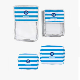 KIT P – Organizador de Mala – Olho Grego Listras