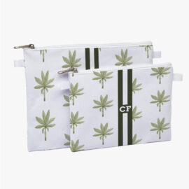 Kit necessaire pasta P e M  -  Palmeira LF Estampa