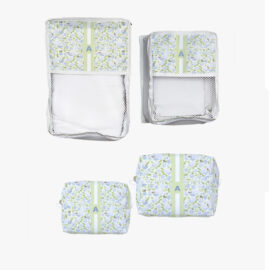 KIT P – Organizador de Mala – Florzinha com listra