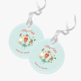Tags redondos - NATAL (mod 12)