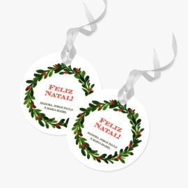 Tags redondos - NATAL (mod 18)