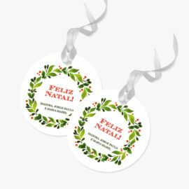 Tags redondos - NATAL (mod 20)