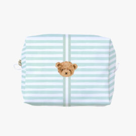 Necessaire Cubo P – Urso listras verdes