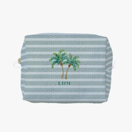 Necessaire Cubo - Palha com coqueiro