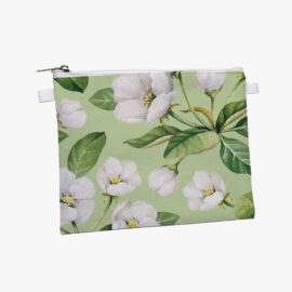 Necessaire Pasta M -  Floral (verde)